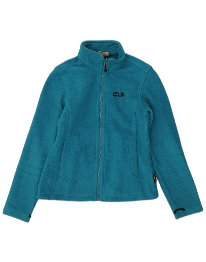 Damska kurtka polarowa Jack Wolfskin z podszewką UK 10, mała niebieska, poliester