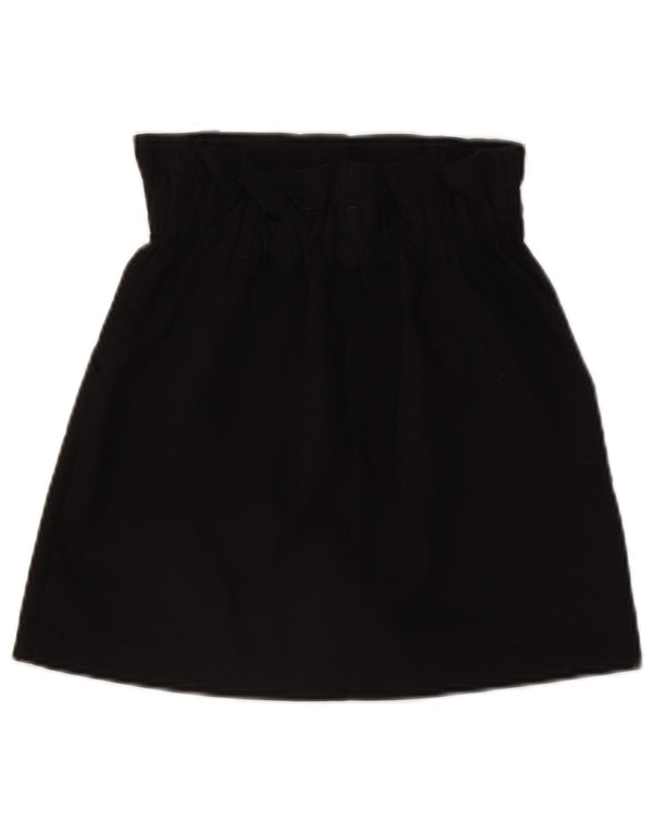 Damska spódnica mini z wysokim stanem Zara XS W24, czarny poliester