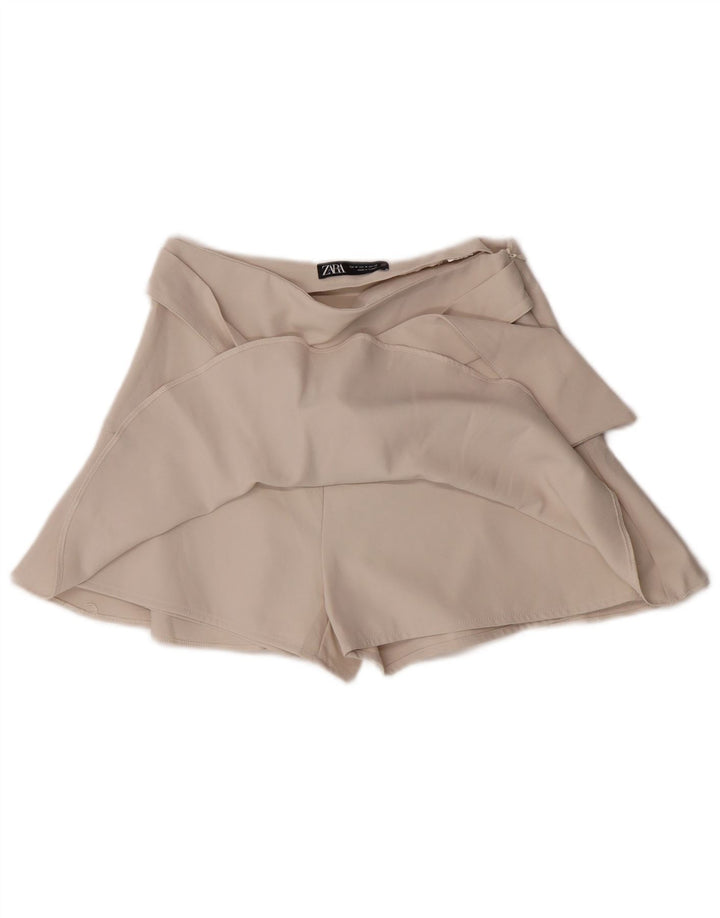 Spódnica damska Zara Skort Mini, średnia W28 w kolorze złamanej bieli