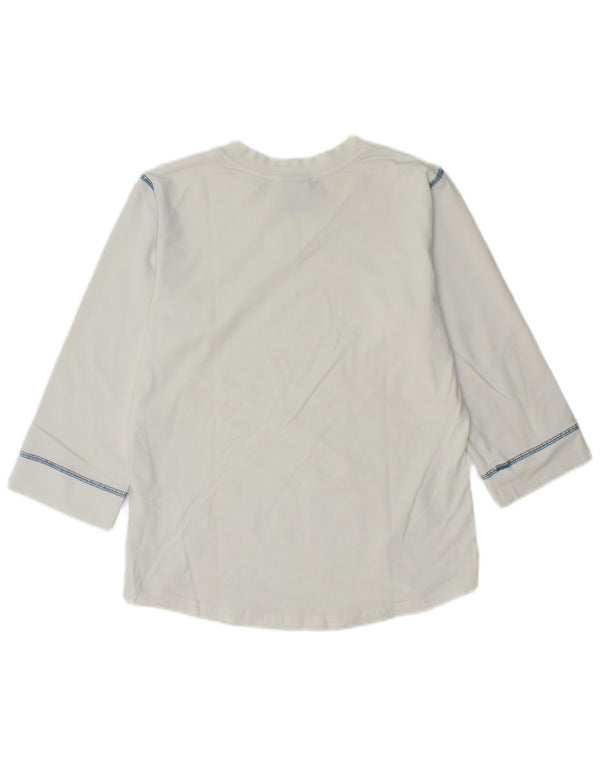 Damski top Nike z rękawem 3/4, UK 14/16, duży, biały