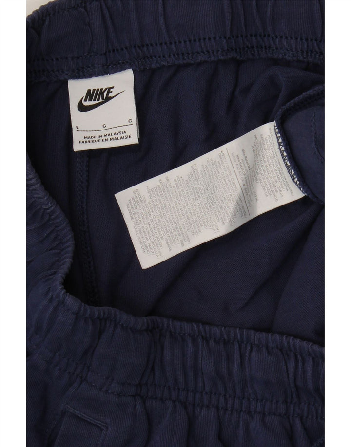 Męskie spodnie dresowe Nike, duże, granatowe, bawełniane
