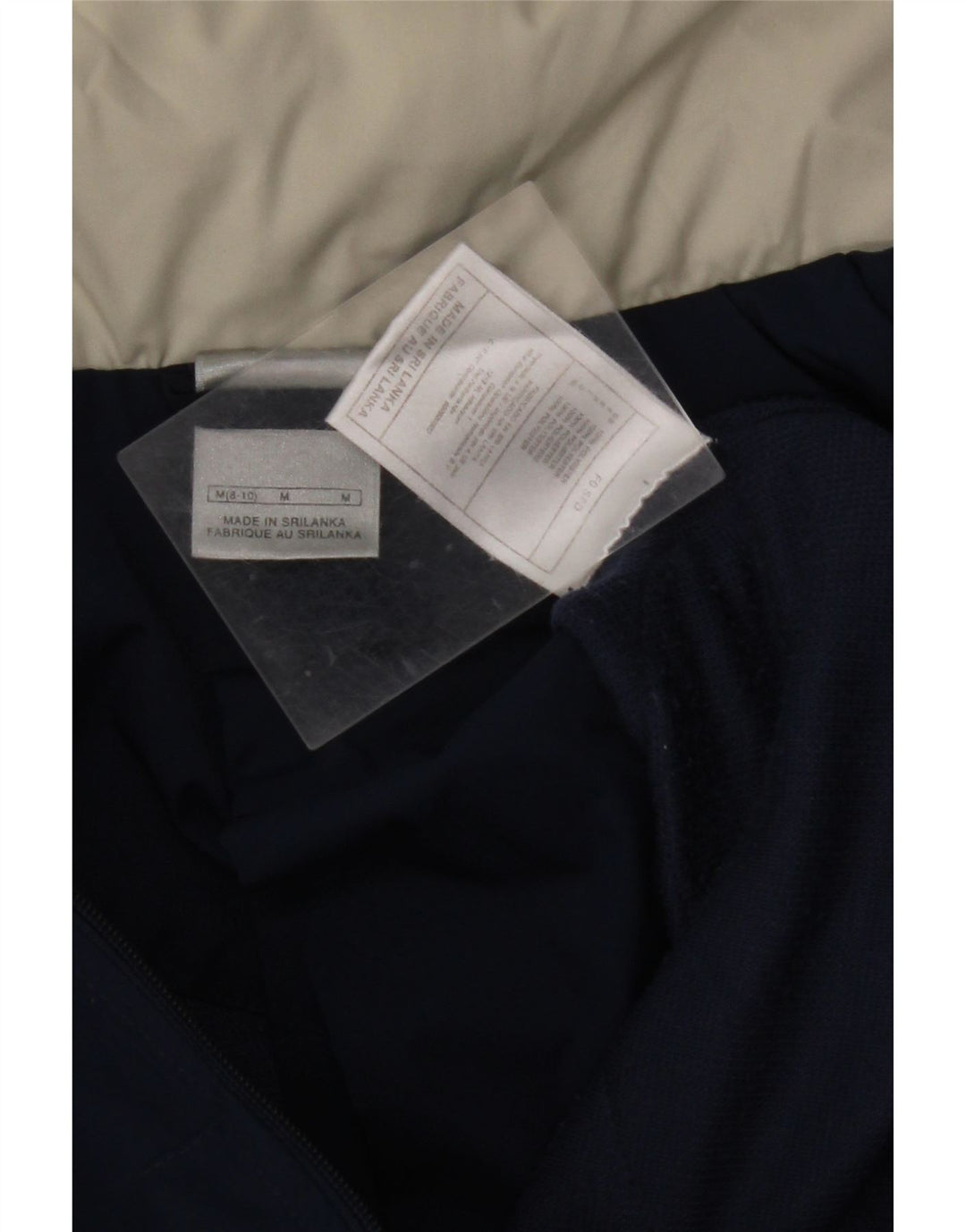 Damska kurtka przeciwdeszczowa NIKE z kapturem US 8/10, średni granatowy poliester