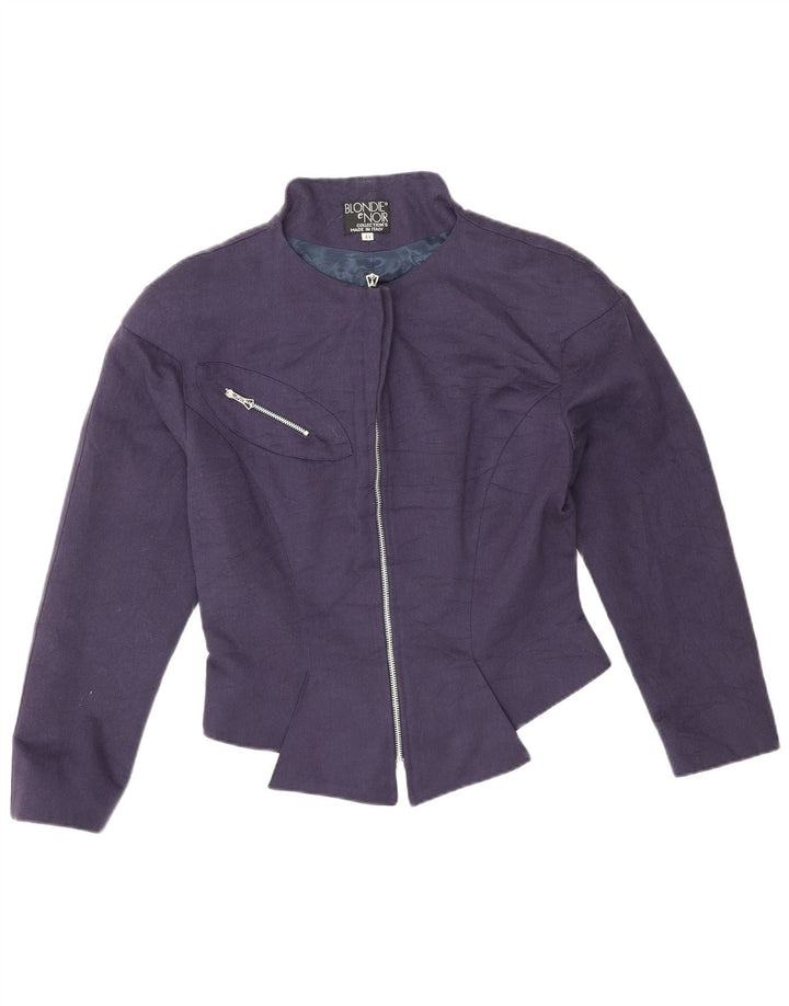 Damska kurtka bomberka VINTAGE IT 44, średni granatowy octan