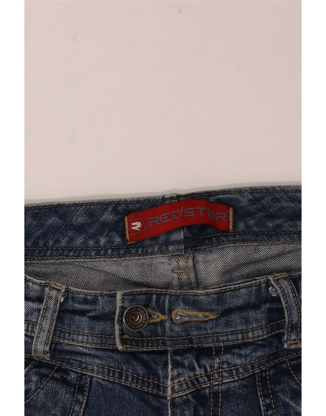 Vintage damskie jeansy Bootcut W28 L31 granatowe