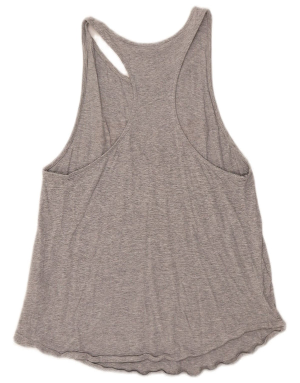 Damska kamizelka Adidas Graphic Top UK 12/14 Średnia szara bawełna