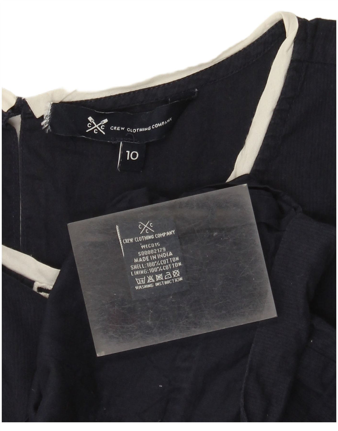Damska kamizelka J. Crew Top UK 10, mała, granatowa, bawełniana