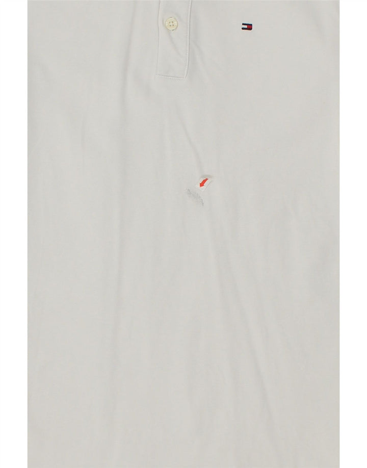 TOMMY HILFIGER Mens Polo Shirt XS White Vintage Tommy Hilfiger and Second-Hand Tommy Hilfiger from Messina Hembry 
