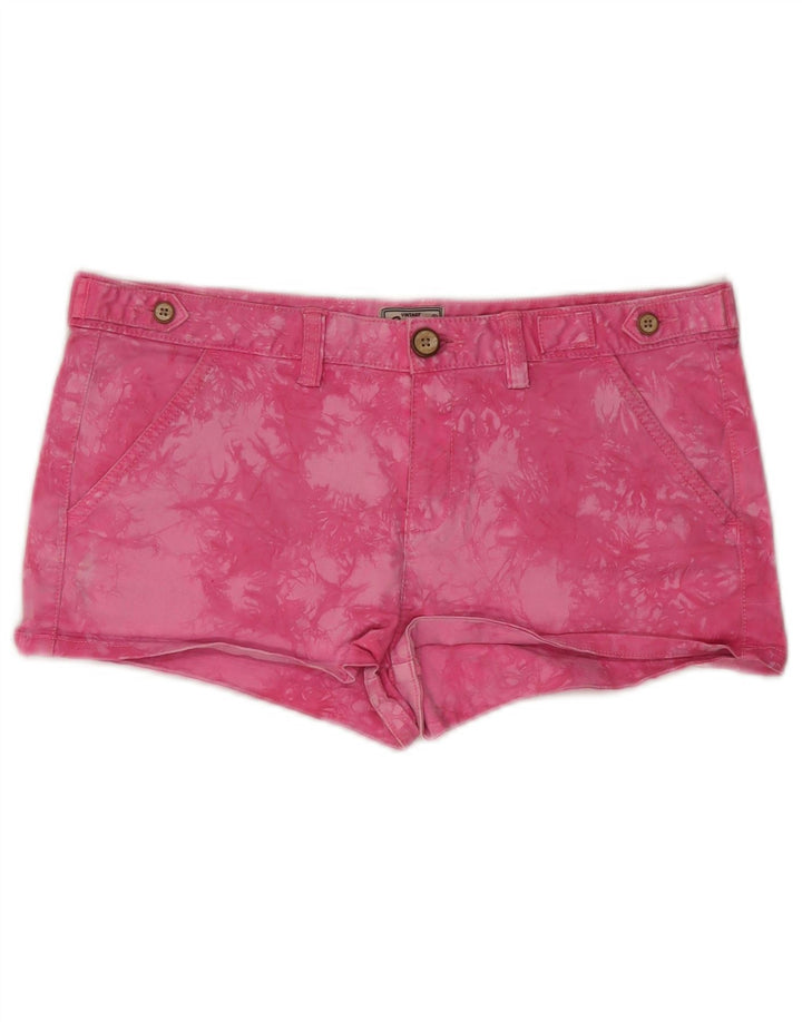Damskie spodnie Superdry średnie W34, różowe, bawełniane