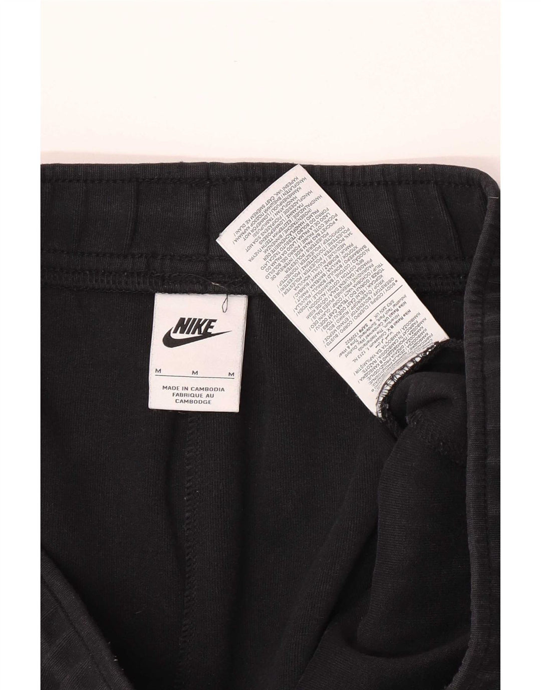 Męskie spodnie dresowe Nike, joggery, średnia czarna bawełna