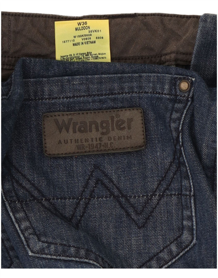 Męskie spodenki jeansowe Wrangler Cargo W36, duże, niebieskie, bawełniane