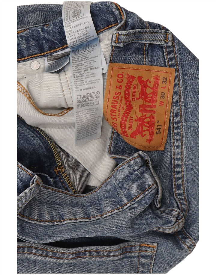 Męskie jeansy Levi's 541 Tapered W30 L32 Niebieskie bawełniane