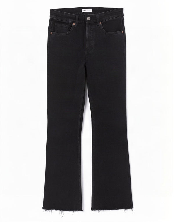 Damskie proste dżinsy Zara EU 40 Medium W30 L26 Czarne