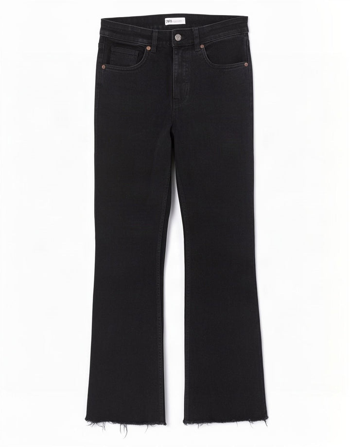 Damskie proste dżinsy Zara EU 40 Medium W30 L26 Czarne