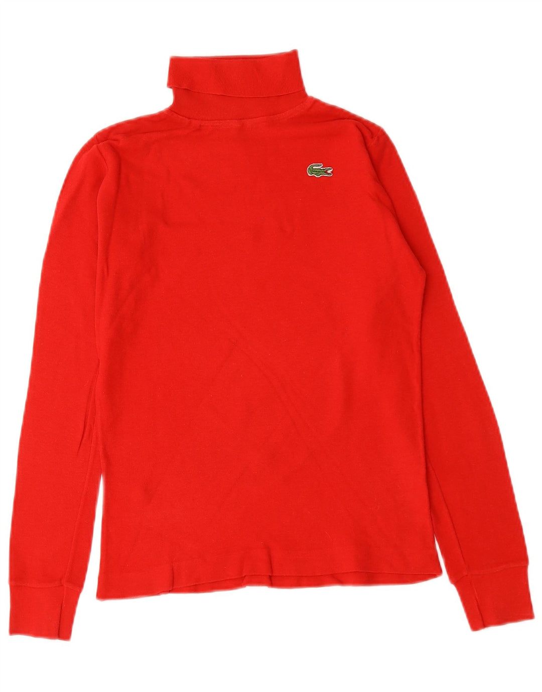 Sweter dziewczęcy Lacoste z wywijanym dekoltem 13-14 lat, czerwony