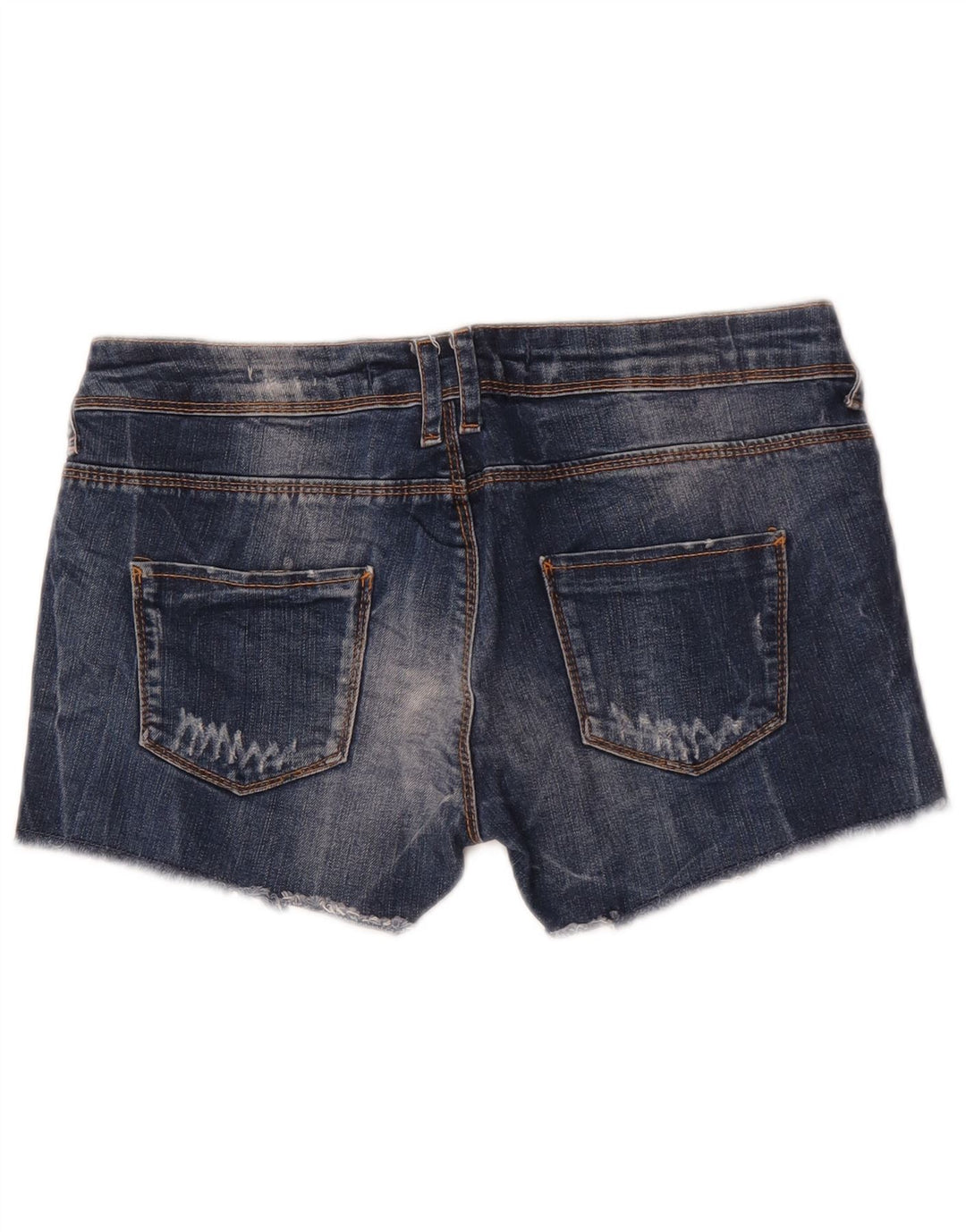 Damskie spodenki jeansowe Zara w trudnej sytuacji EU 38 Small W28 niebieskie