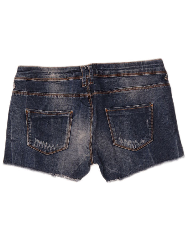 Damskie spodenki jeansowe Zara w trudnej sytuacji EU 38 Small W28 niebieskie