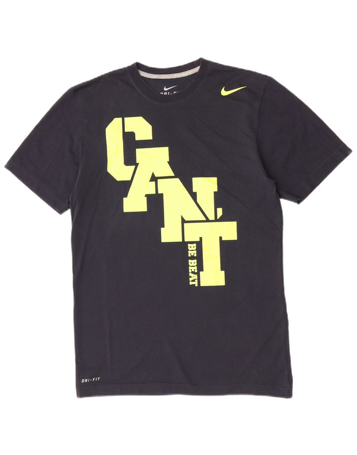 Męski T-shirt Nike Dri Fit z grafiką, mały, granatowy