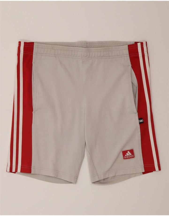 Męskie spodenki sportowe Adidas, małe, szare, bawełniane