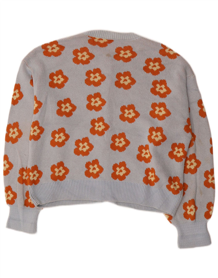 Damski sweter oversize Zara UK 10 Small Blue Floral