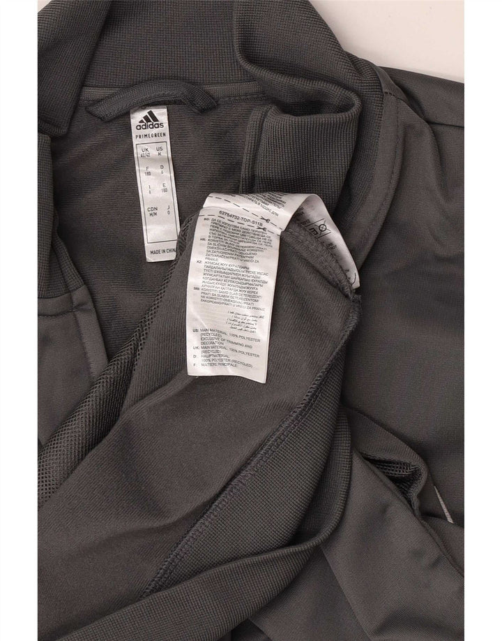 Męska bluza dresowa Adidas z grafiką UK 40/42 Średni szary poliester