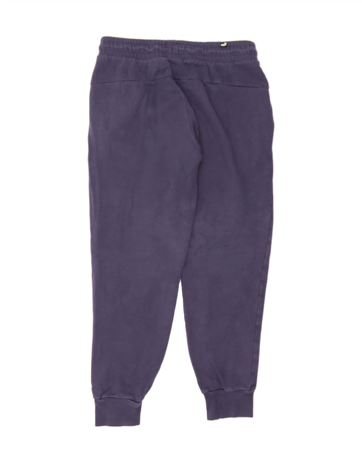 PUMA Mens Graphic Tracksuit Trousers Joggers Medium  Navy Blue Cotton Vintage Puma and Second-Hand Puma from Messina Hembry 