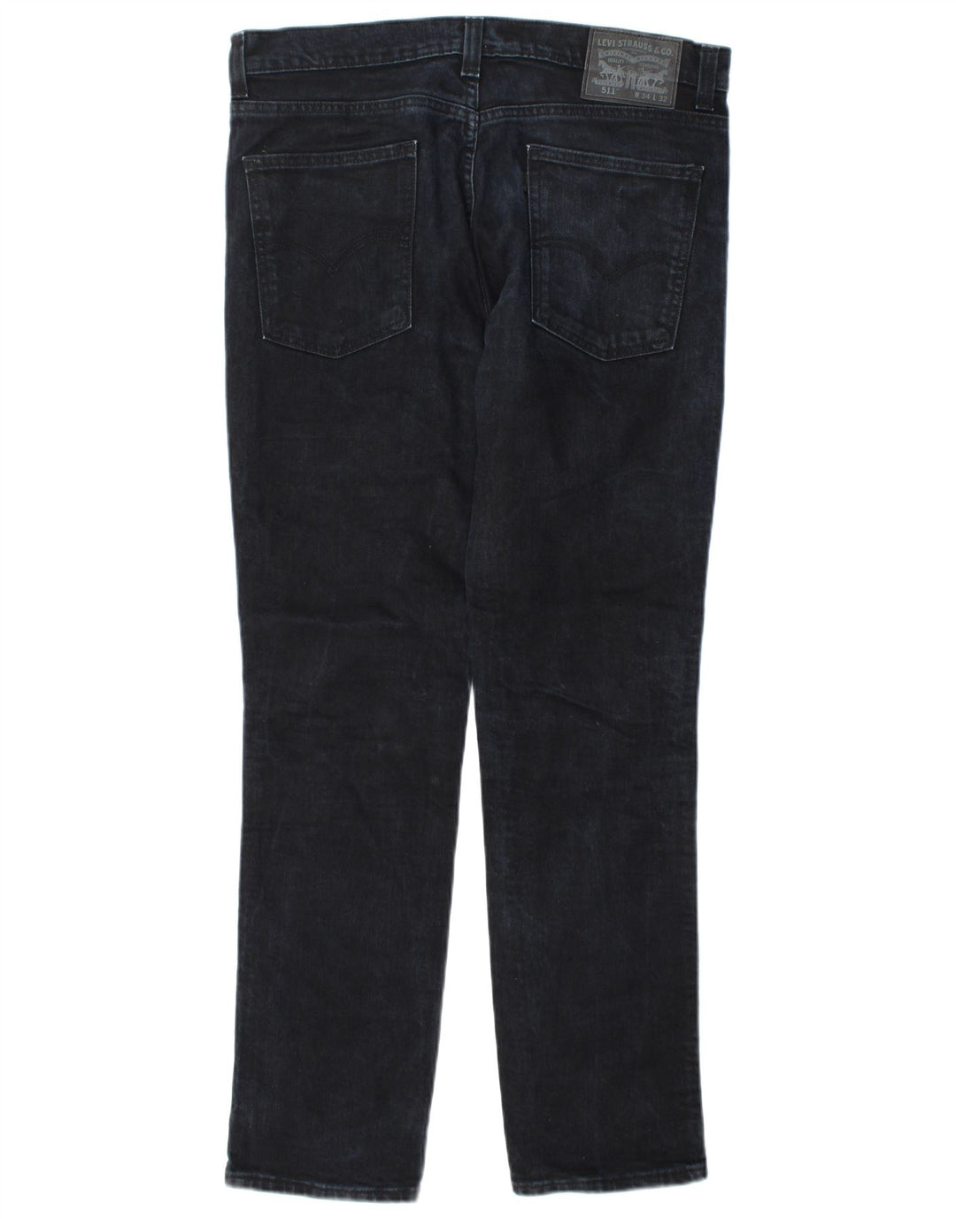 Męskie jeansy Levi's 511 Slim W34 L32 Granatowa bawełna