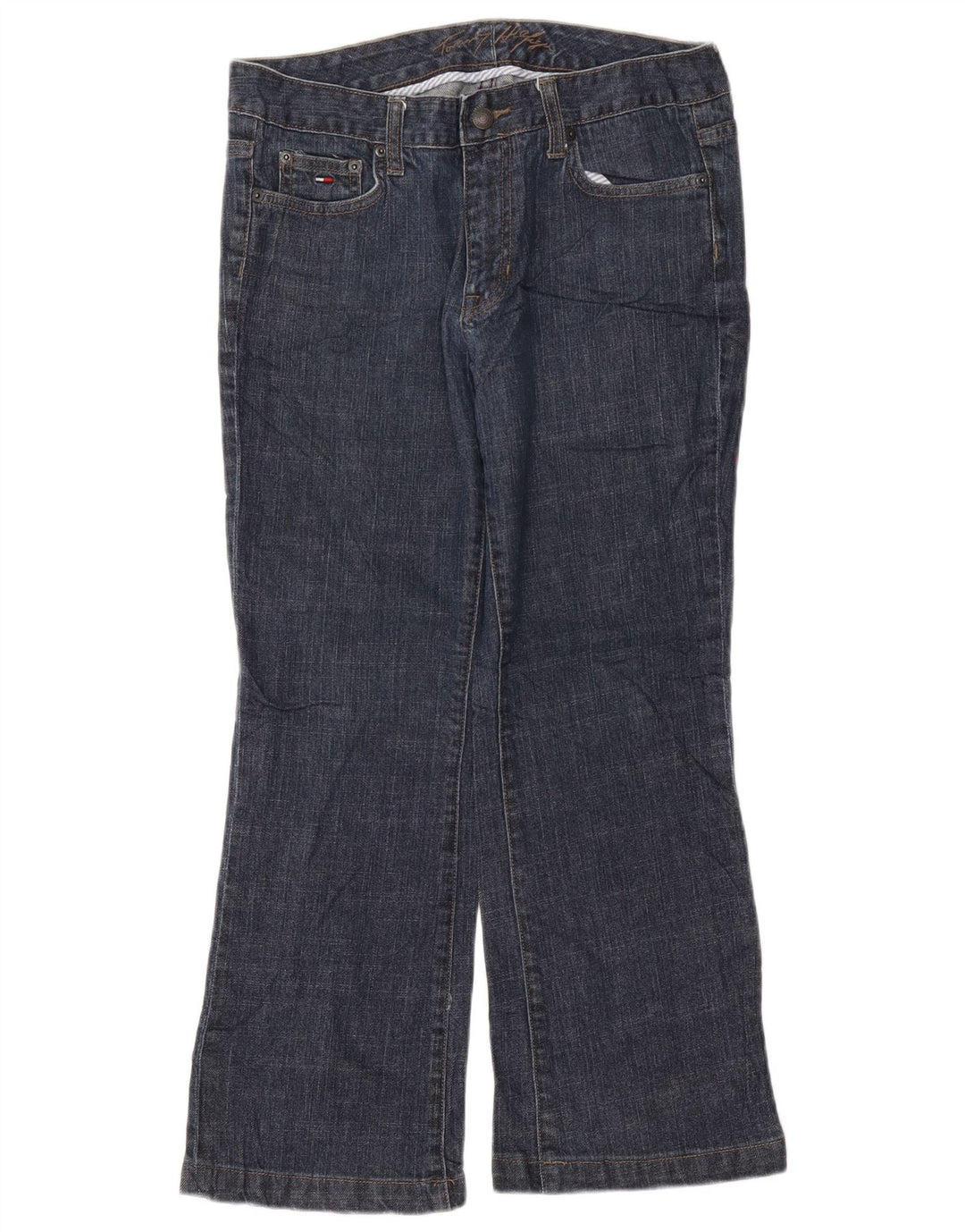 Damskie jeansy Bootcut TOMMY HILFIGER US 6 Medium W30 L26 Granatowa bawełna