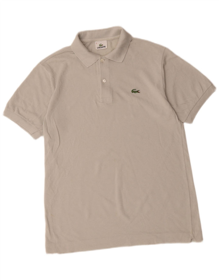 Męska koszulka polo Lacoste, rozmiar 3, mała, szara, bawełniana
