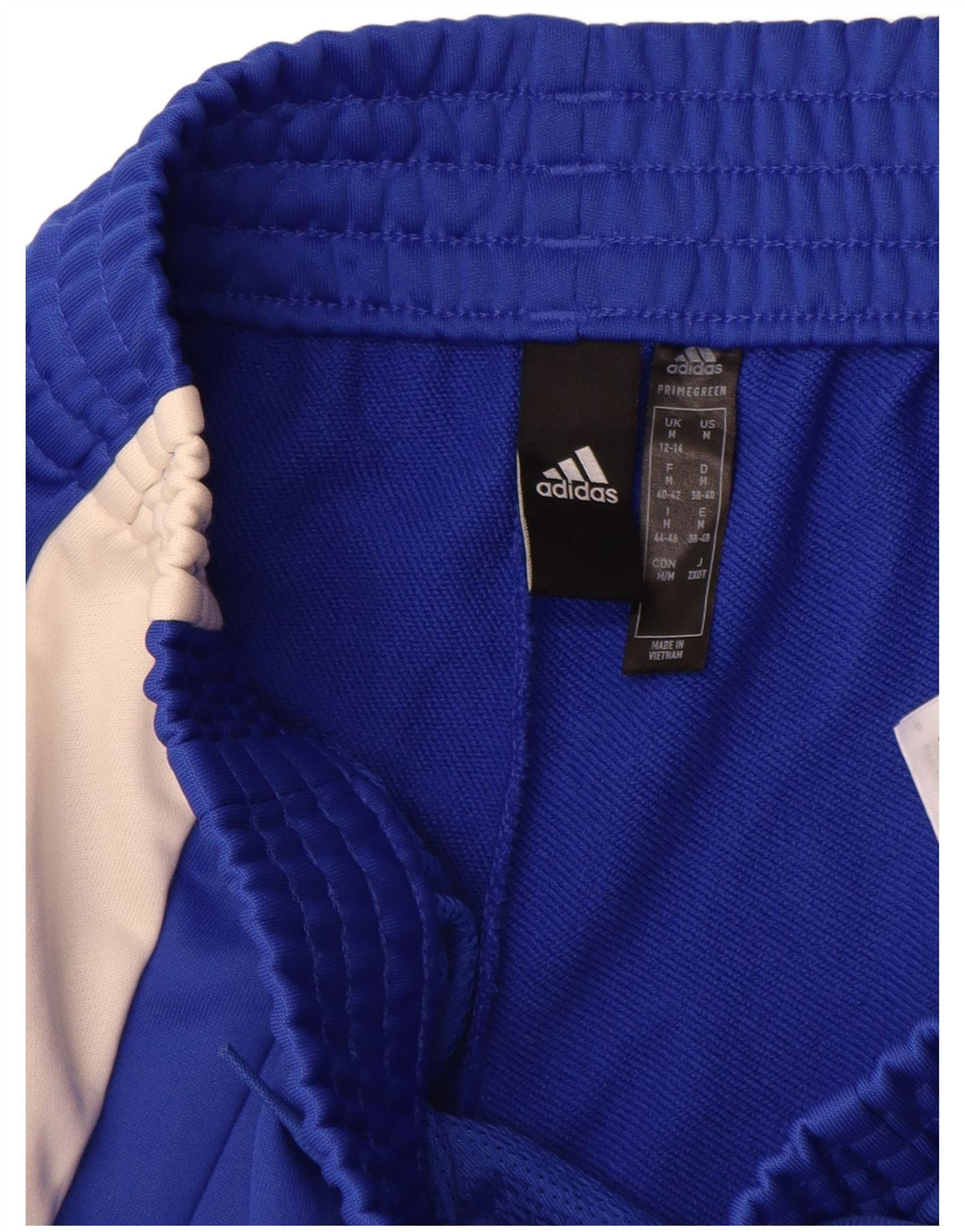 Damskie spodnie dresowe Adidas UK 12/14 Średni niebieski, poliester z blokami kolorów