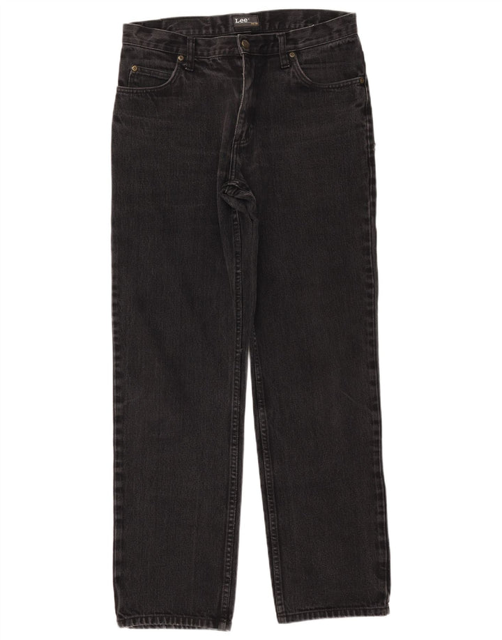 Męskie jeansy Lee Brooklyn Straight W34 L31, czarne, bawełniane