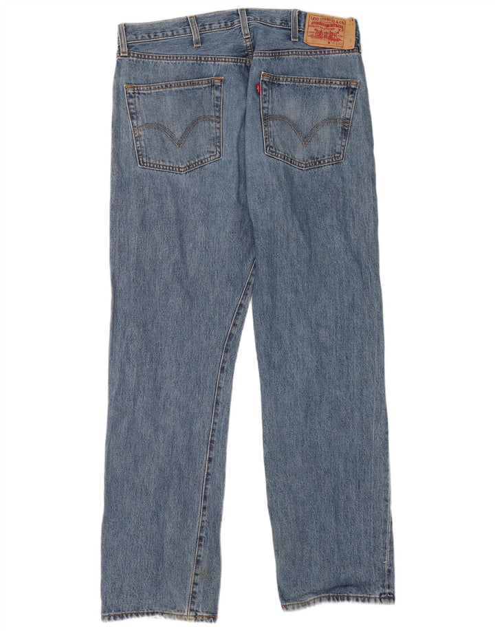 Męskie jeansy Levi's 501 Straight W38 L34 Niebieskie bawełniane klasyczne