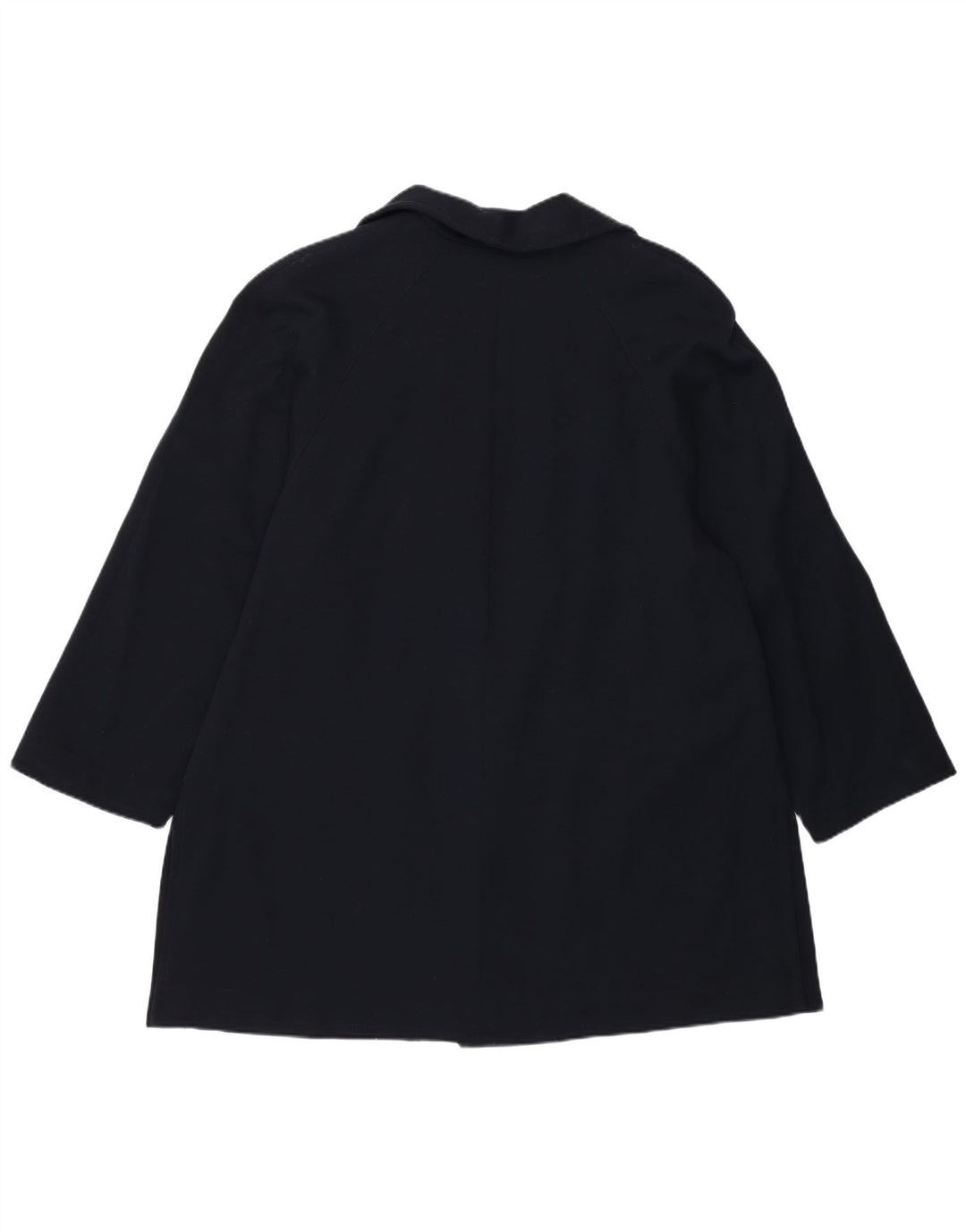 Luisa Spagnoli Damski płaszcz otwarty UK 14, duży, granatowy, z dziewiczej wełny