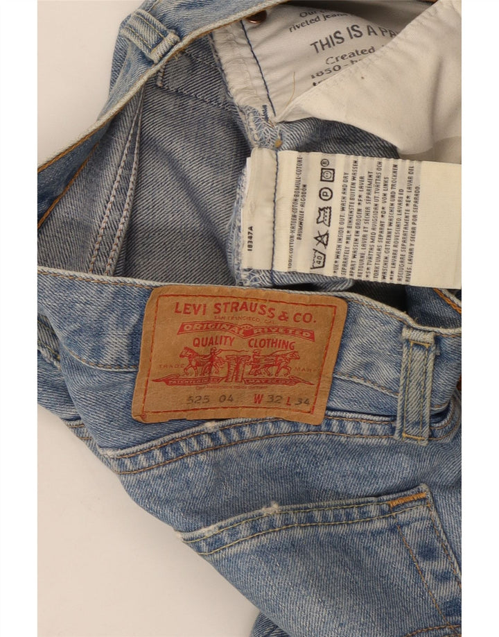 Męskie jeansy Levi's 525 Bootcut W32 L30 Niebieska bawełna