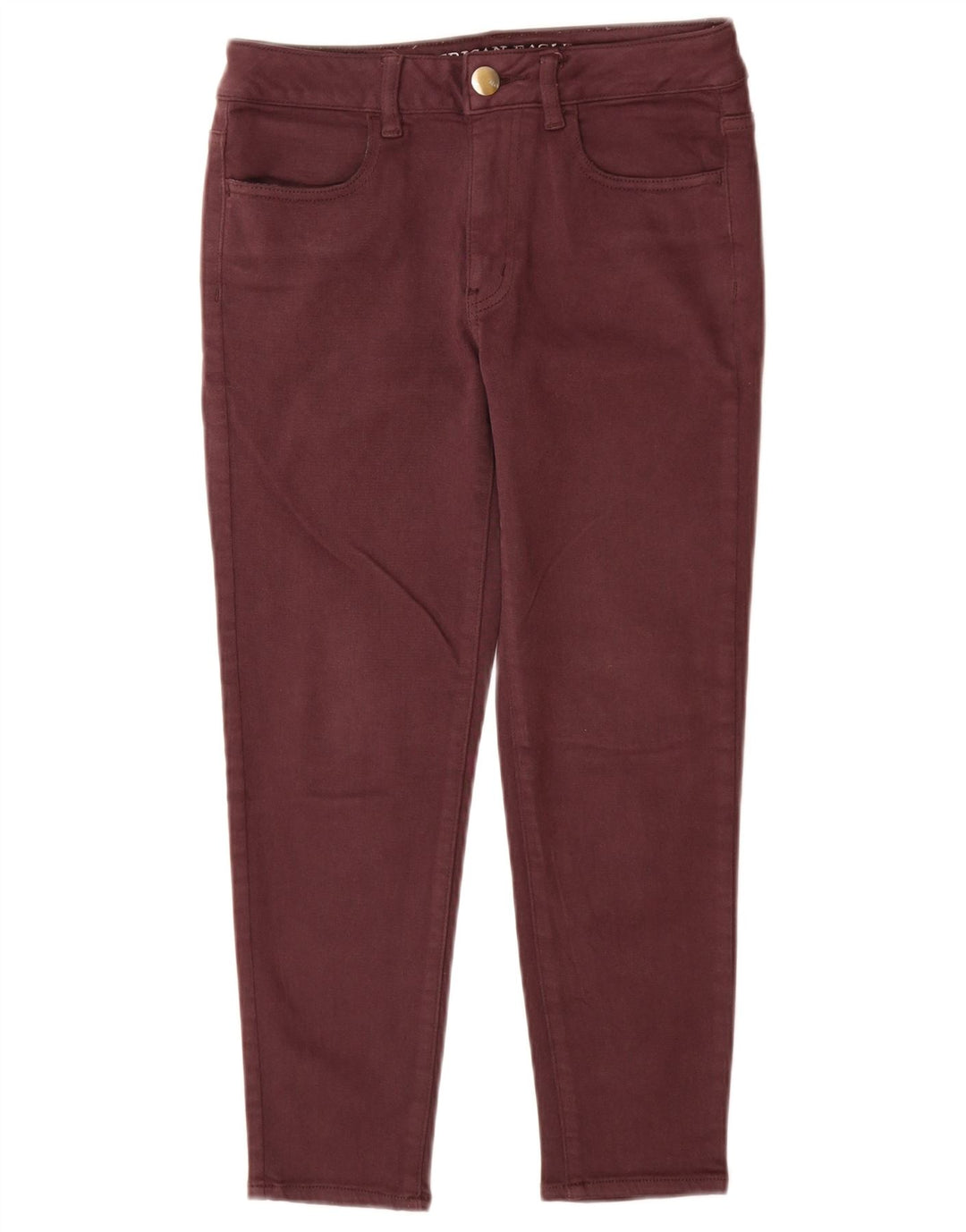 Dżinsy Damskie AMERICAN EAGLE OUTFITTERS Krótkie UK 8 Małe W26 L24 Burgundowe