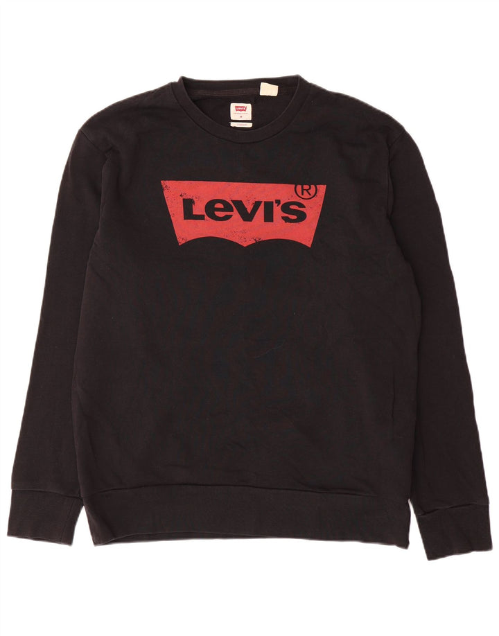 Męska bluza Levi's Standard Graphic, średnia, czarna, bawełniana