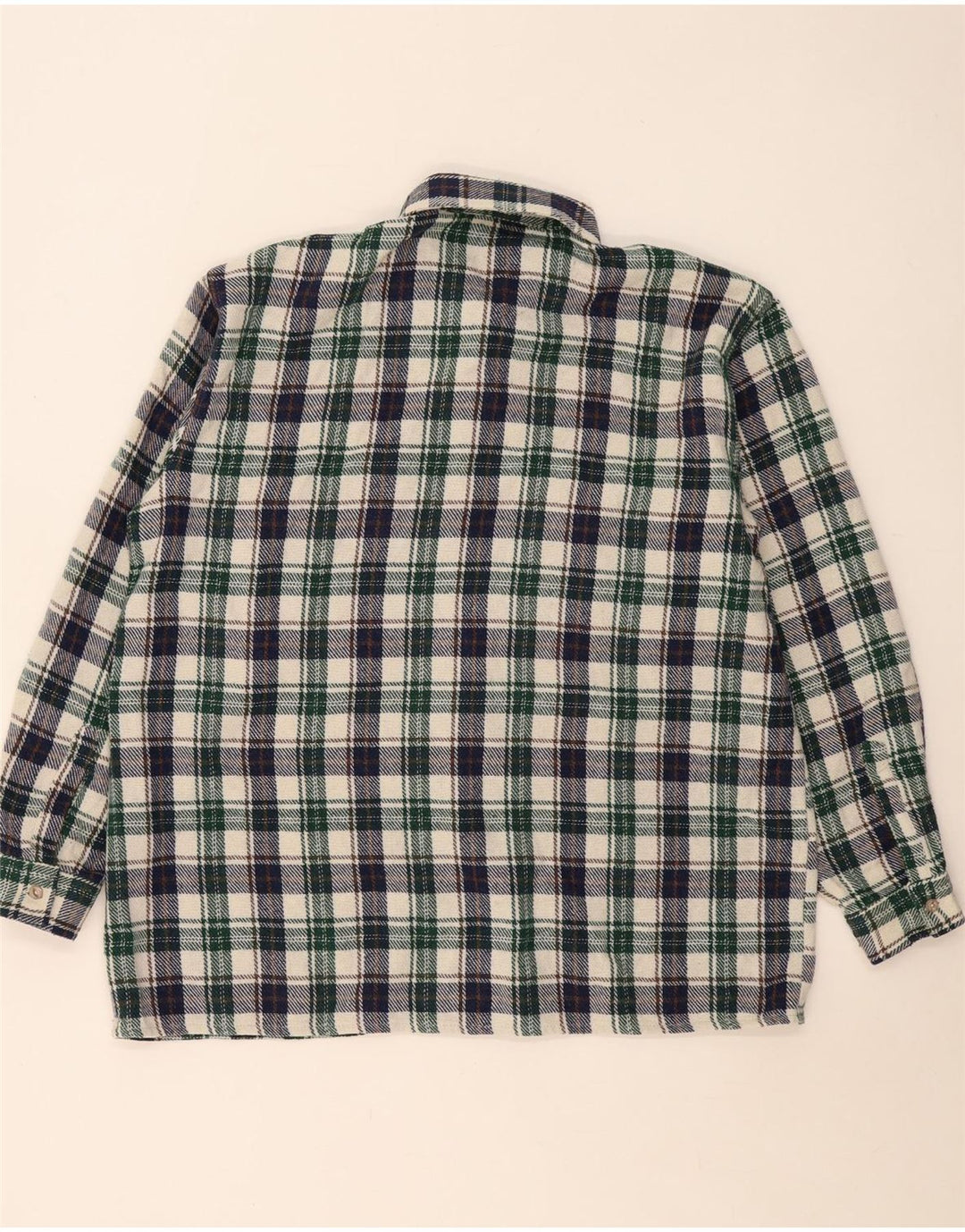 Vintage męska koszula flanelowa XL w wielobarwną kratkę
