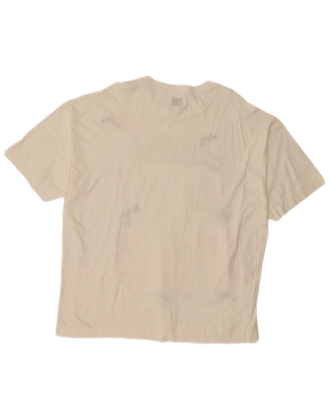 Męska koszulka z grafiką BENETTON XL w kolorze złamanej bieli