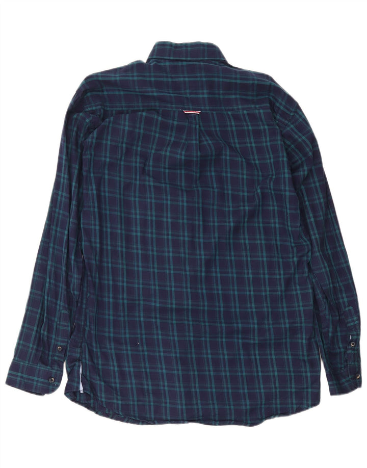Męska koszula o dopasowanym kroju Tommy Hilfiger XL w granatową kratkę