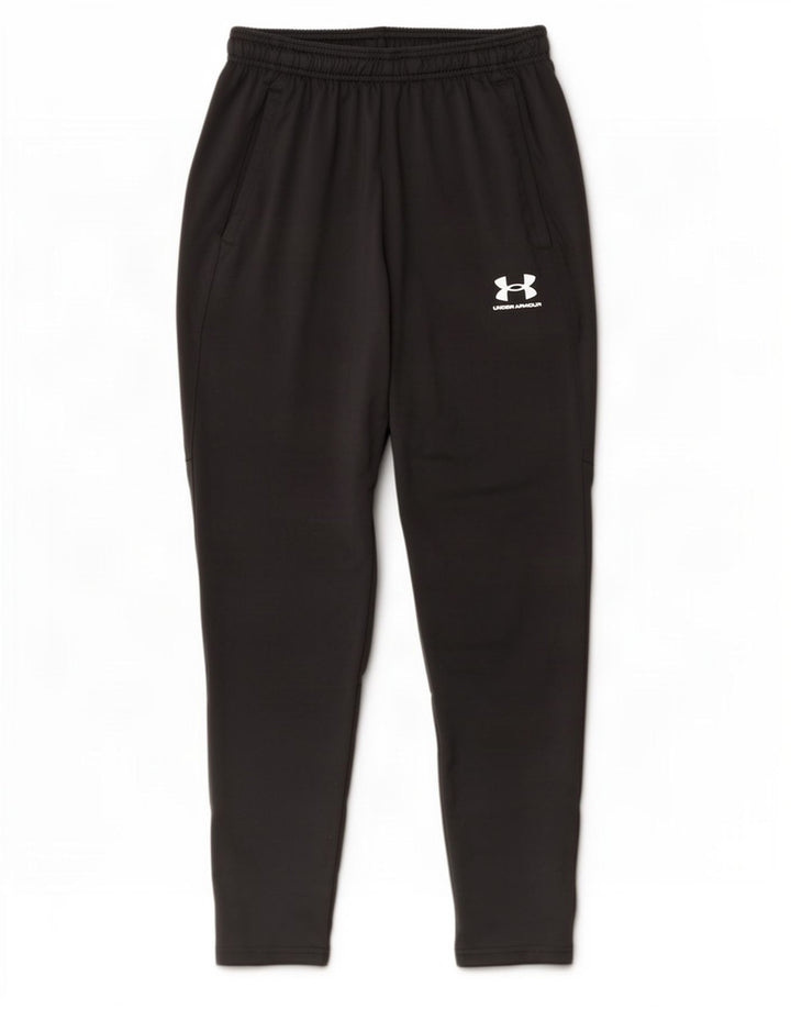 Męskie dopasowane spodnie dresowe Under Armour, średni czarny poliester