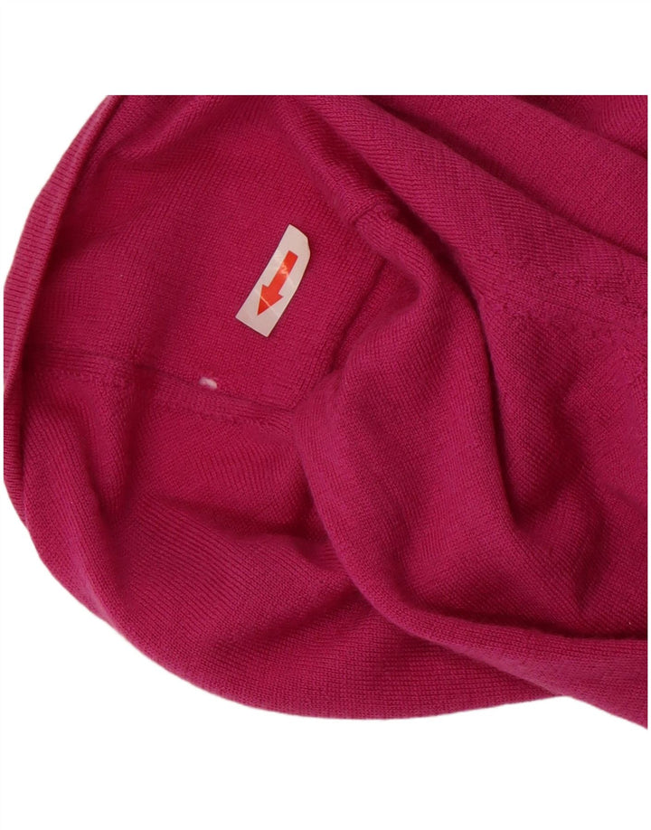 Marks & Spencer Damski sweter kardigan UK 12 Średni różowy Wełna Merino