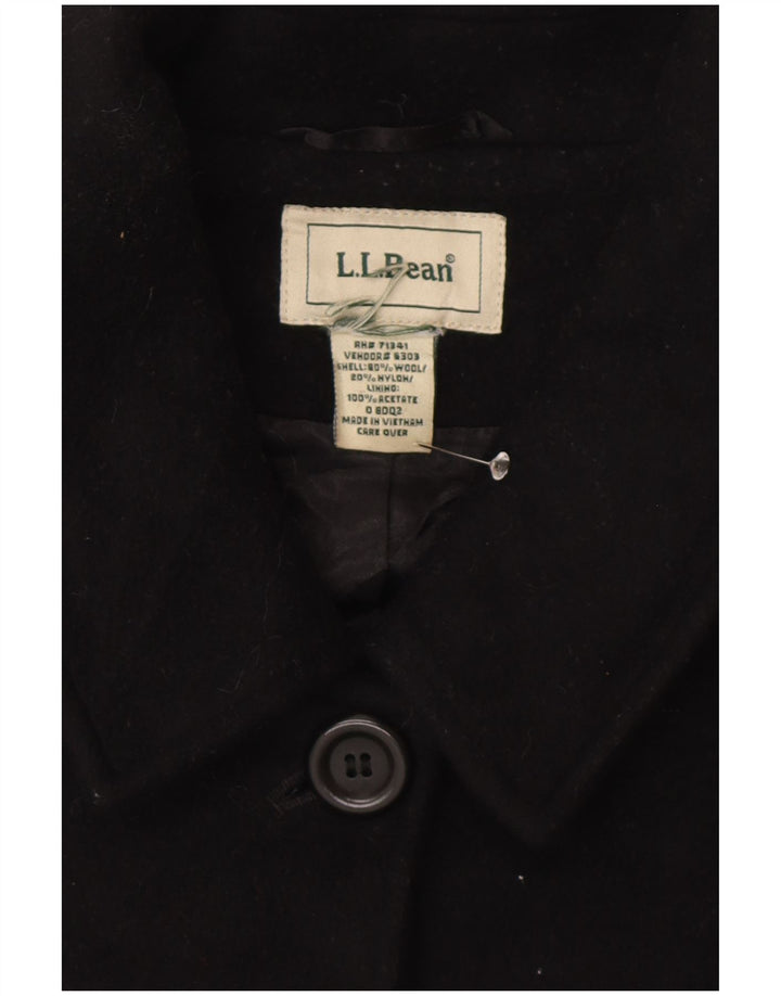 Płaszcz damski L.L.Bean UK 20 2XL Czarna wełna