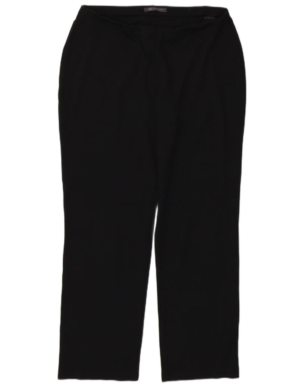 Marks & Spencer Damskie proste spodnie codzienne UK 14 duże W32 L27 czarne
