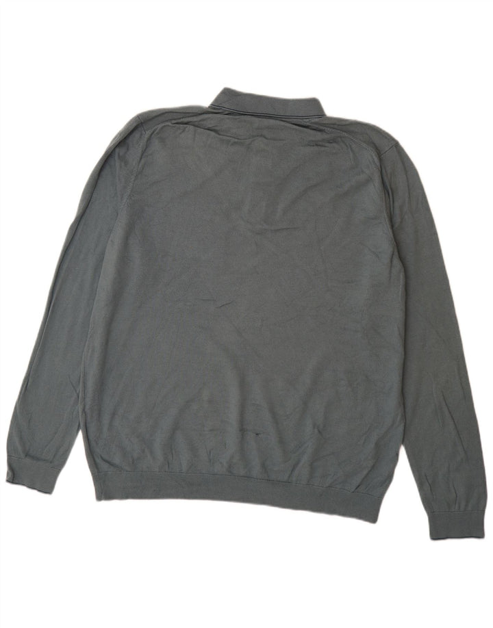 Marks & Spencer Męski sweter polo XL niebieski modal