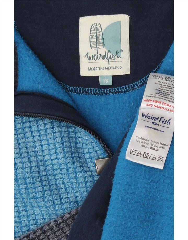 Damska kurtka polarowa Weird Fish o luźnym kroju, UK 18 XL, niebieski poliester