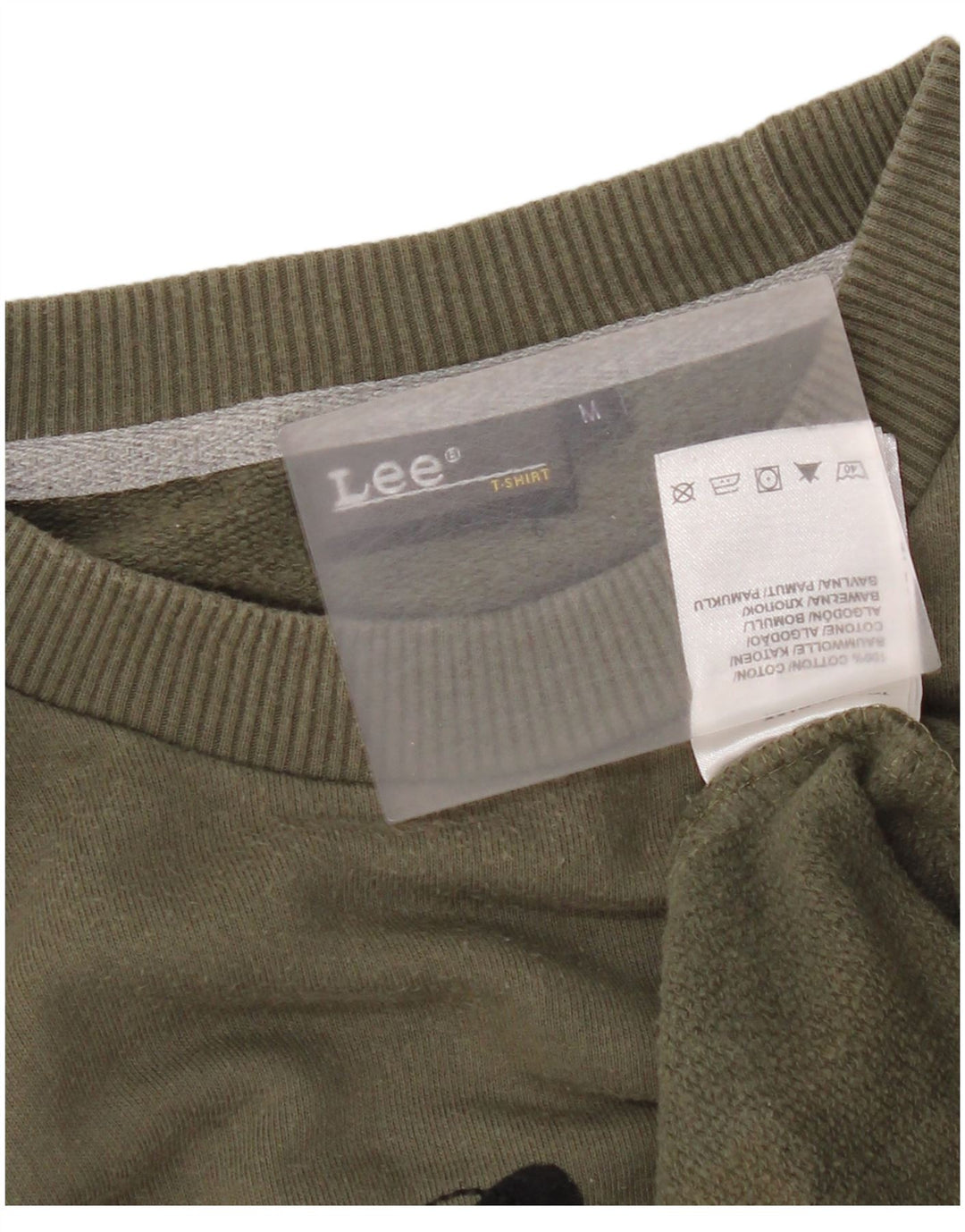 Męska bluza Lee z grafiką, średnia, bawełniana khaki