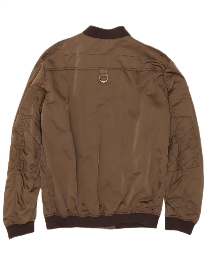 Damska kurtka bomberka Zara UK 10, mała, khaki, poliester