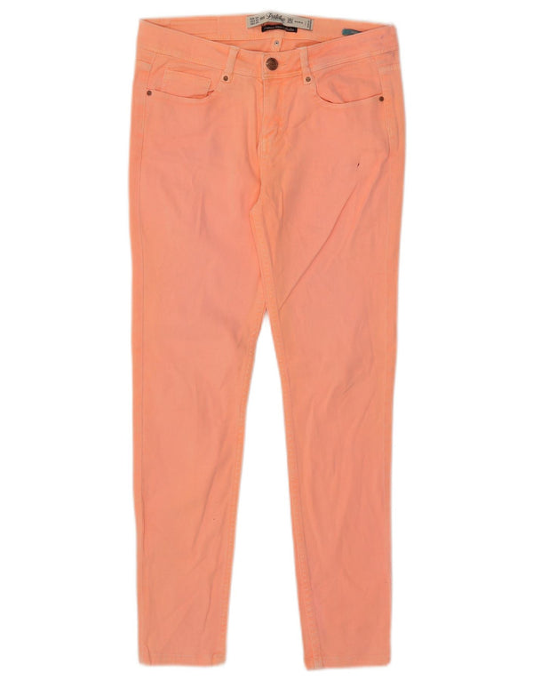 Damskie jeansy Zara Trafaluc Skinny EU 34 2XS W24 L24 Pomarańczowe