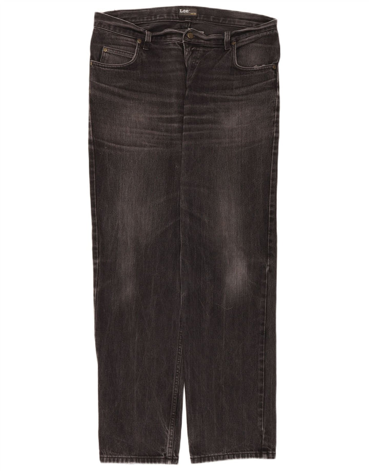 Męskie jeansy Lee Brooklyn Straight W36 L34, czarne, bawełniane