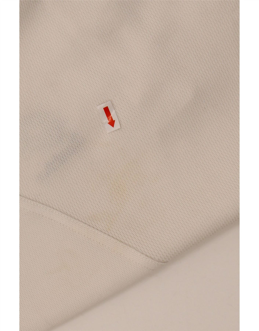 Męska koszulka polo LOTTO UK 42/44 XL, biały poliester z blokami kolorów