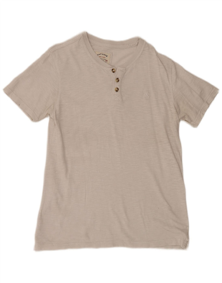T-shirt męski Fat Face, średni, biały nakrapiany